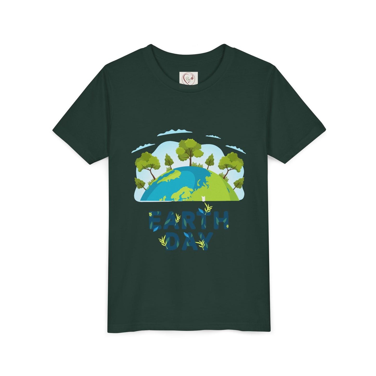 Soft cotton youth tee with tree globe design and Happy Earth Day message. Perfect for eco-conscious kids and school Earth Day events. Sizes S-XL.
Vintage Black