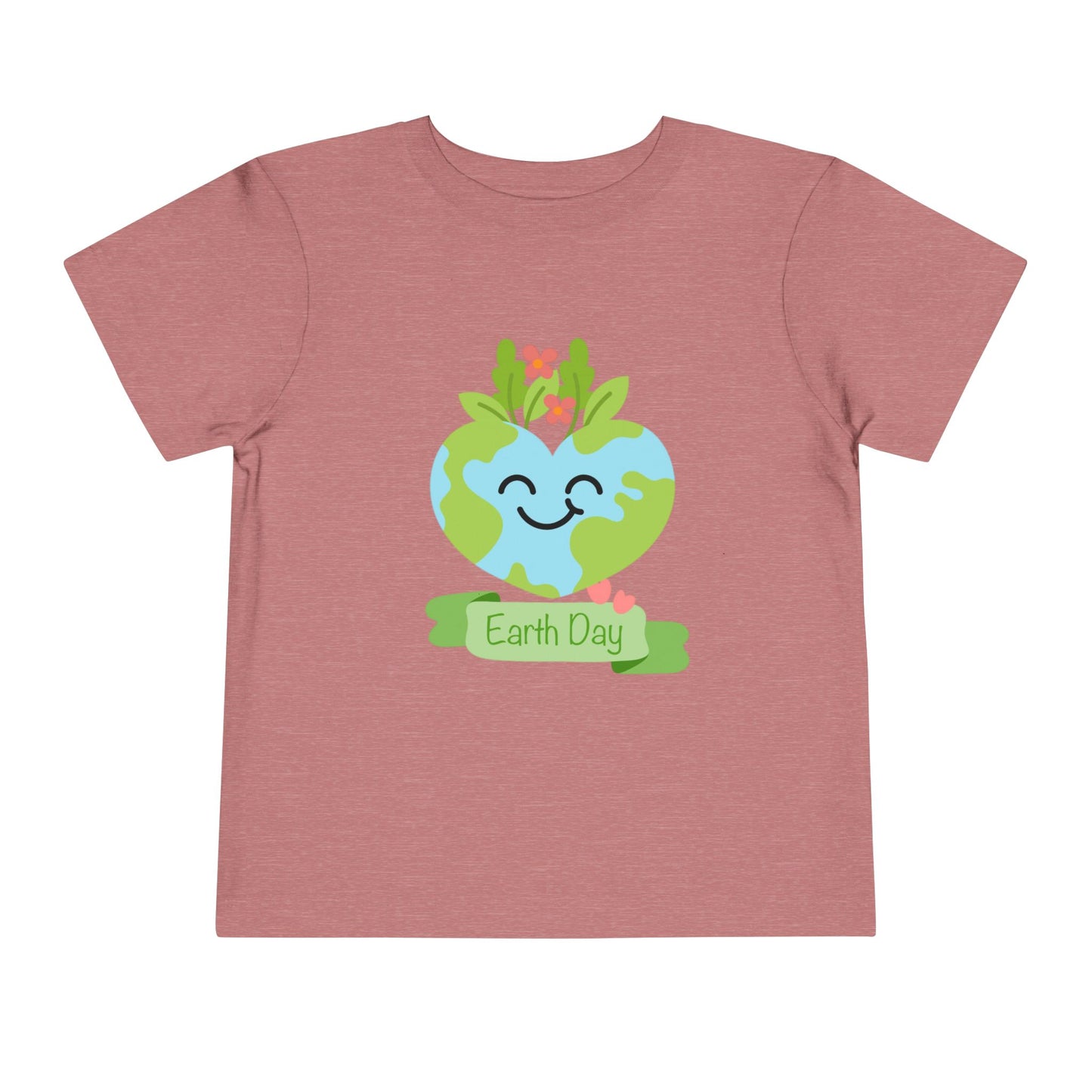 Soft cotton toddler tee with smiling planet crowned with leaves and flowers. Perfect for Earth Day celebrations and eco-friendly kids. Sizes 2T-5T.
Heather Mauve