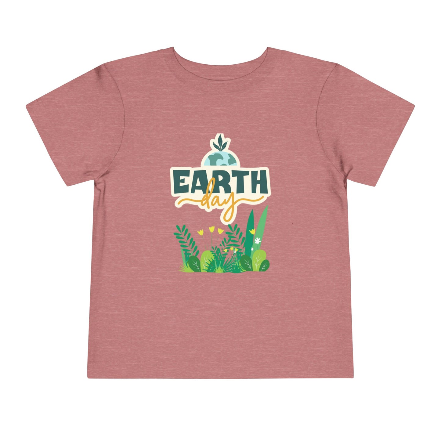 Soft cotton toddler tee with Earth Day lettering and leafy green plant design. Perfect for eco-friendly kids and Earth Day celebrations. Sizes 2T-5T.
Heather Mauve