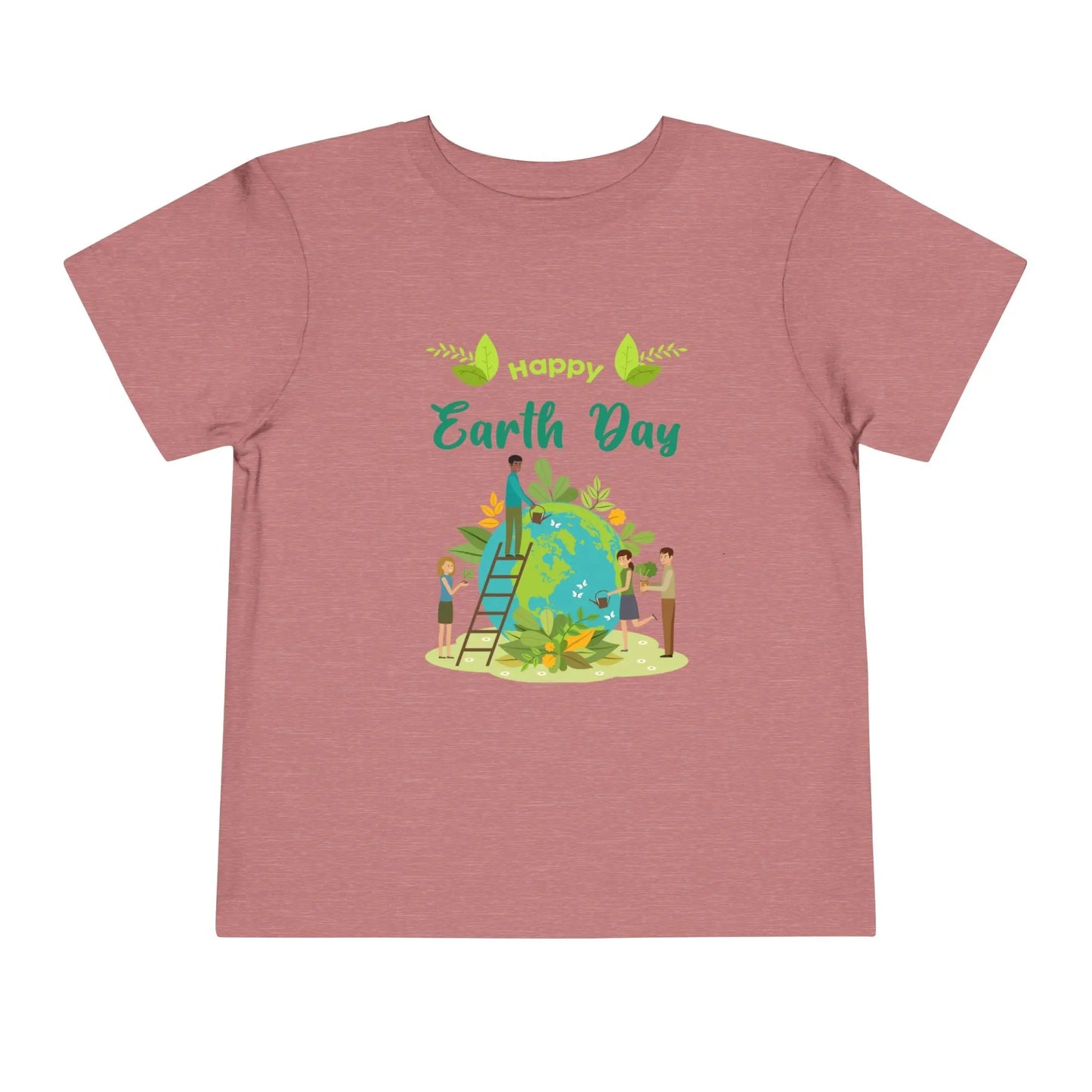 Soft cotton toddler tee with Happy Earth Day message and children tending globe design. Perfect for eco-friendly kids. Sizes 2T-5T.
Heather Mauve