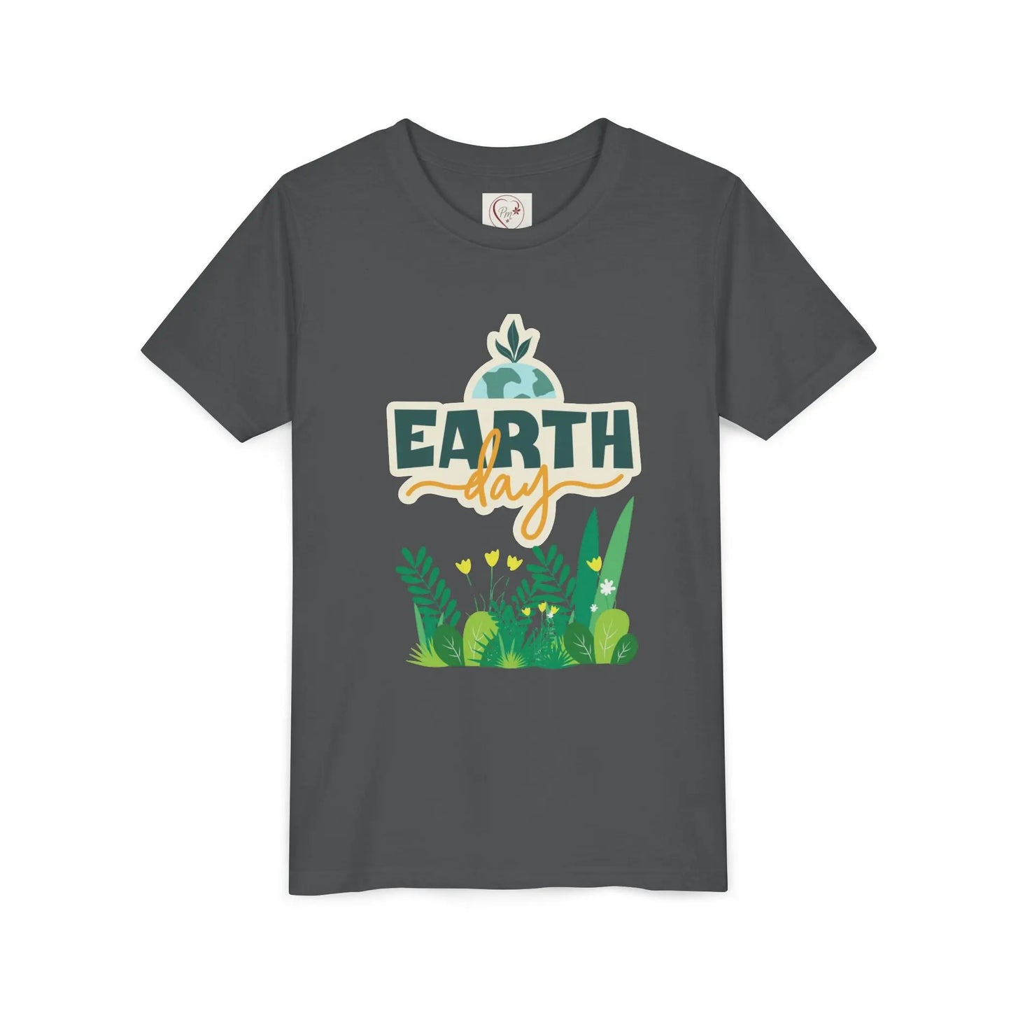 Soft cotton youth tee with Earth Day green foliage design. Perfect for eco-friendly kids and Earth Day celebrations. Sizes S-XL.
Asphalt