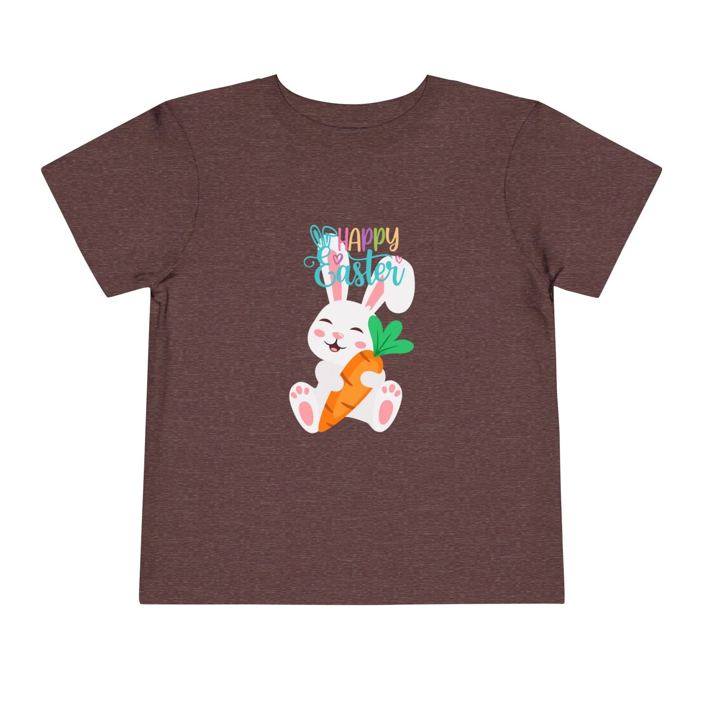 Soft cotton toddler tee with sleepy bunny holding carrot and Happy Easter lettering. Perfect for egg hunts and spring celebrations. Sizes 2T-5T.
Heather Maroon