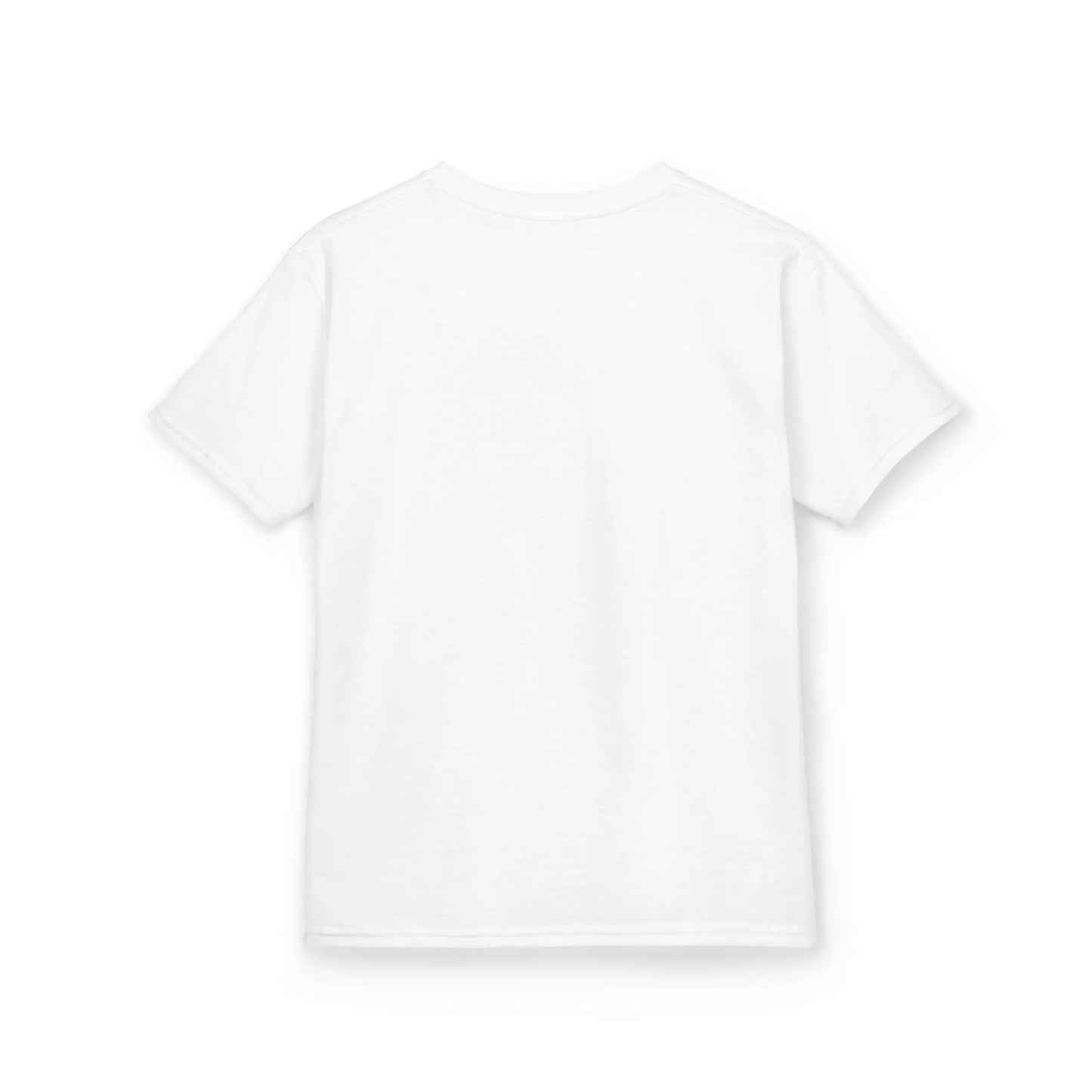 Back view Kids T-Shirt — "Same World Different Minds" Colorful Raised Hands Autism Awareness Tee