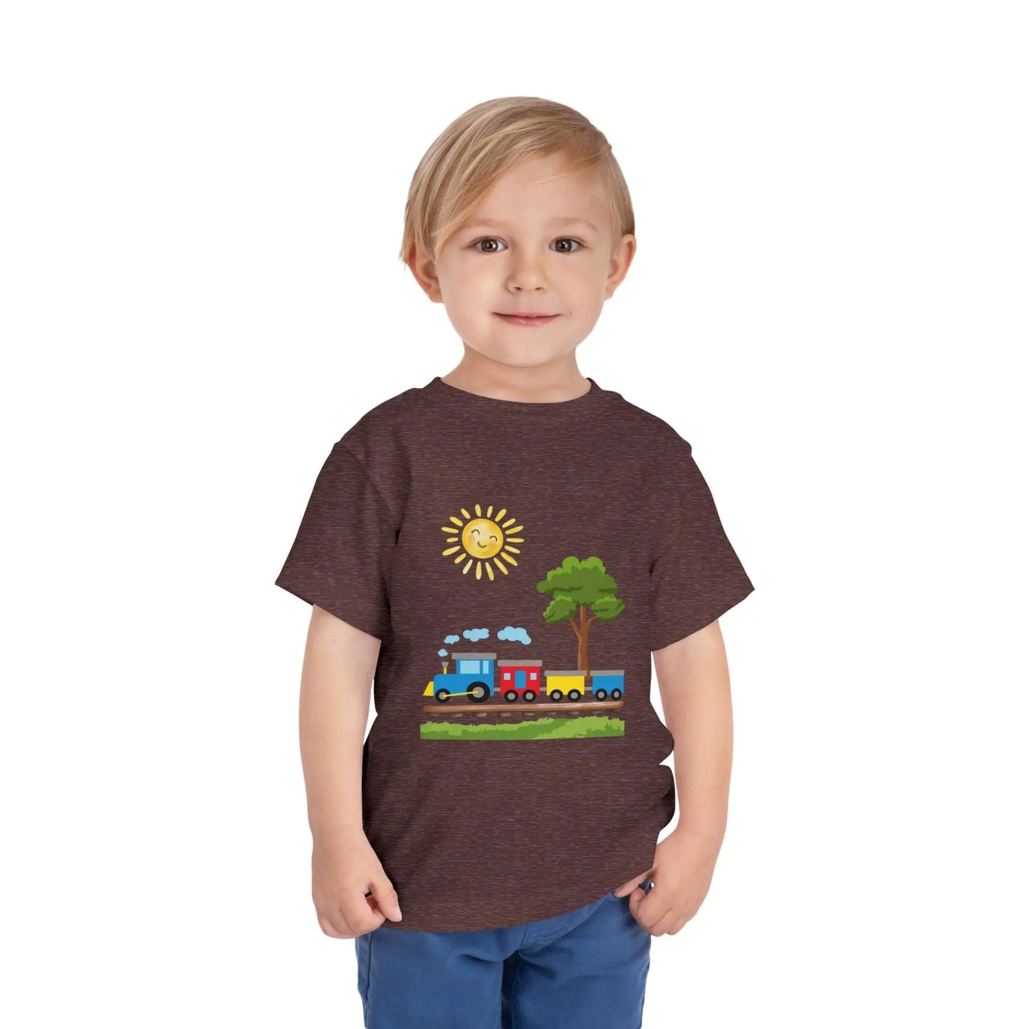 All aboard! This sunny train graphic toddler tee is perfect for little train lovers. Soft, bright, and ready for every adventure. Sizes 2T–5T.
Heather Maroon