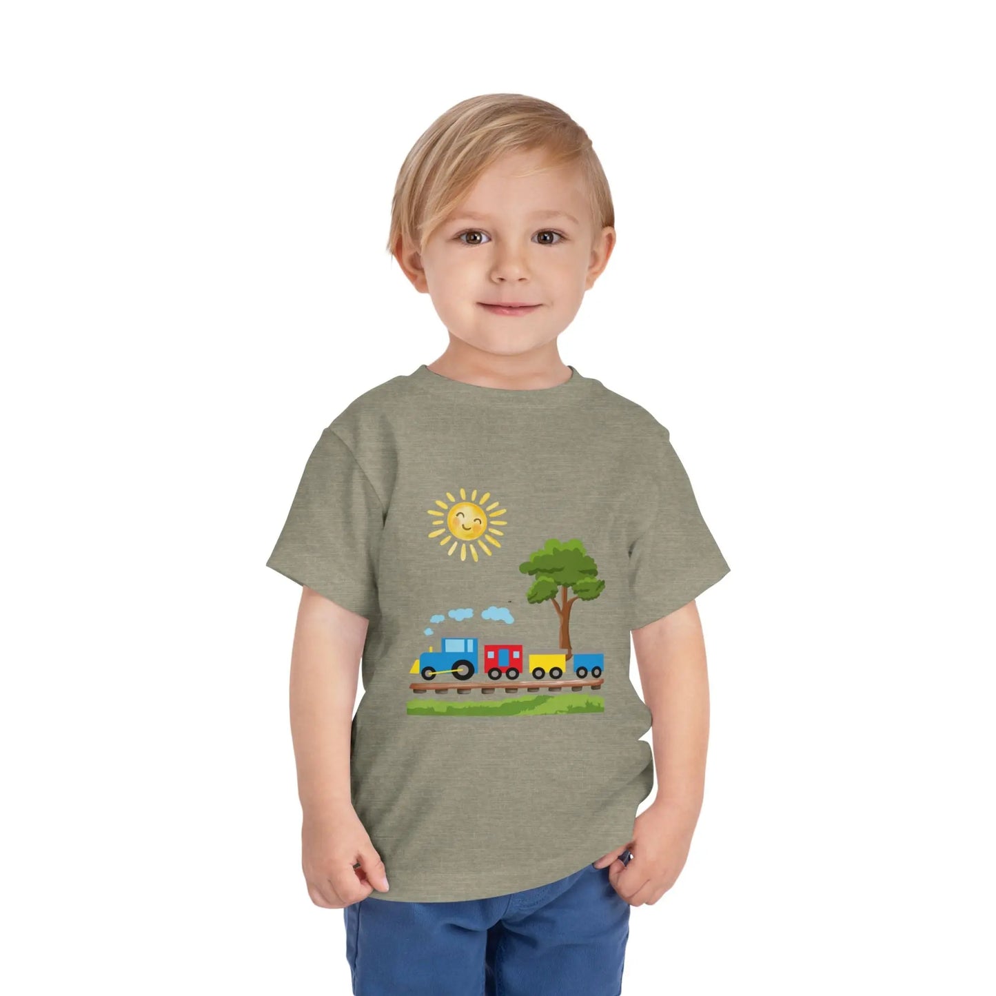 All aboard! This sunny train graphic toddler tee is perfect for little train lovers. Soft, bright, and ready for every adventure. Sizes 2T–5T.
Heather Stone