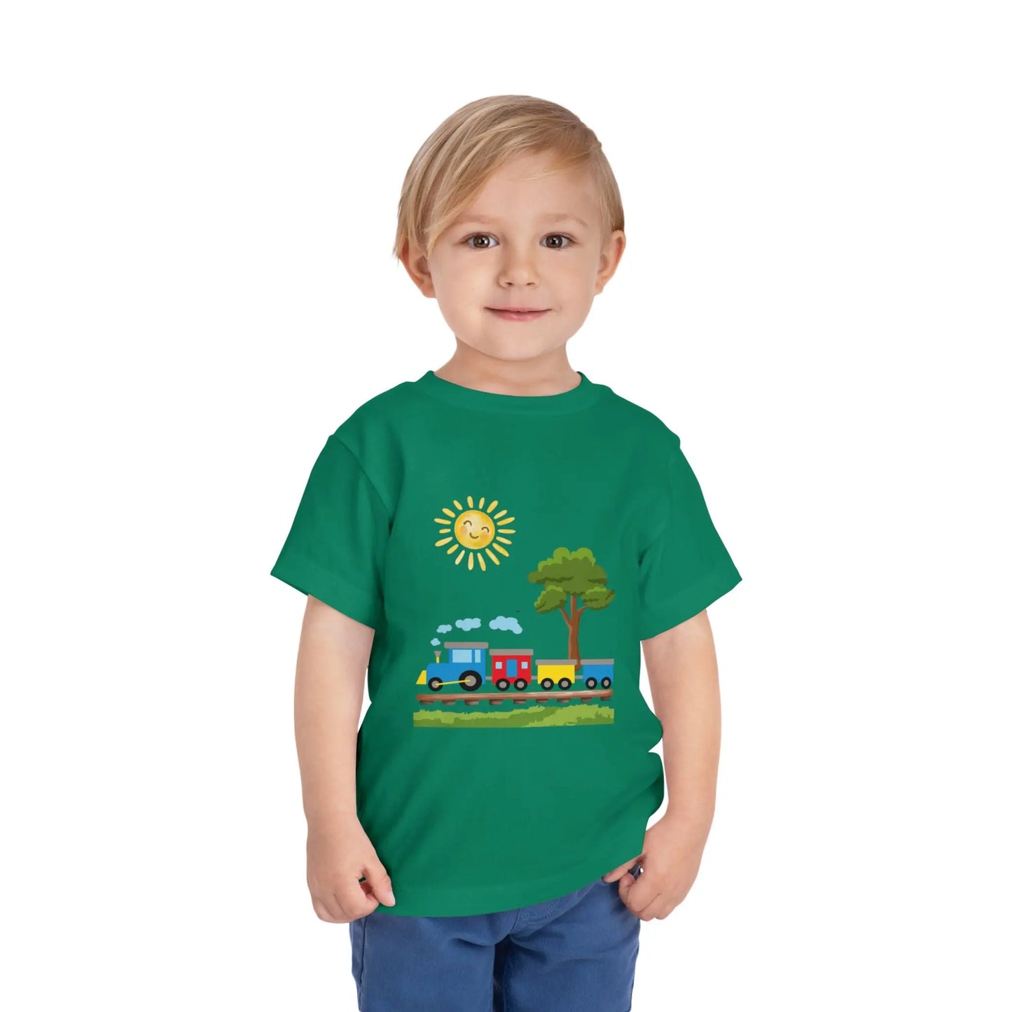 All aboard! This sunny train graphic toddler tee is perfect for little train lovers. Soft, bright, and ready for every adventure. Sizes 2T–5T.
Kelly Green