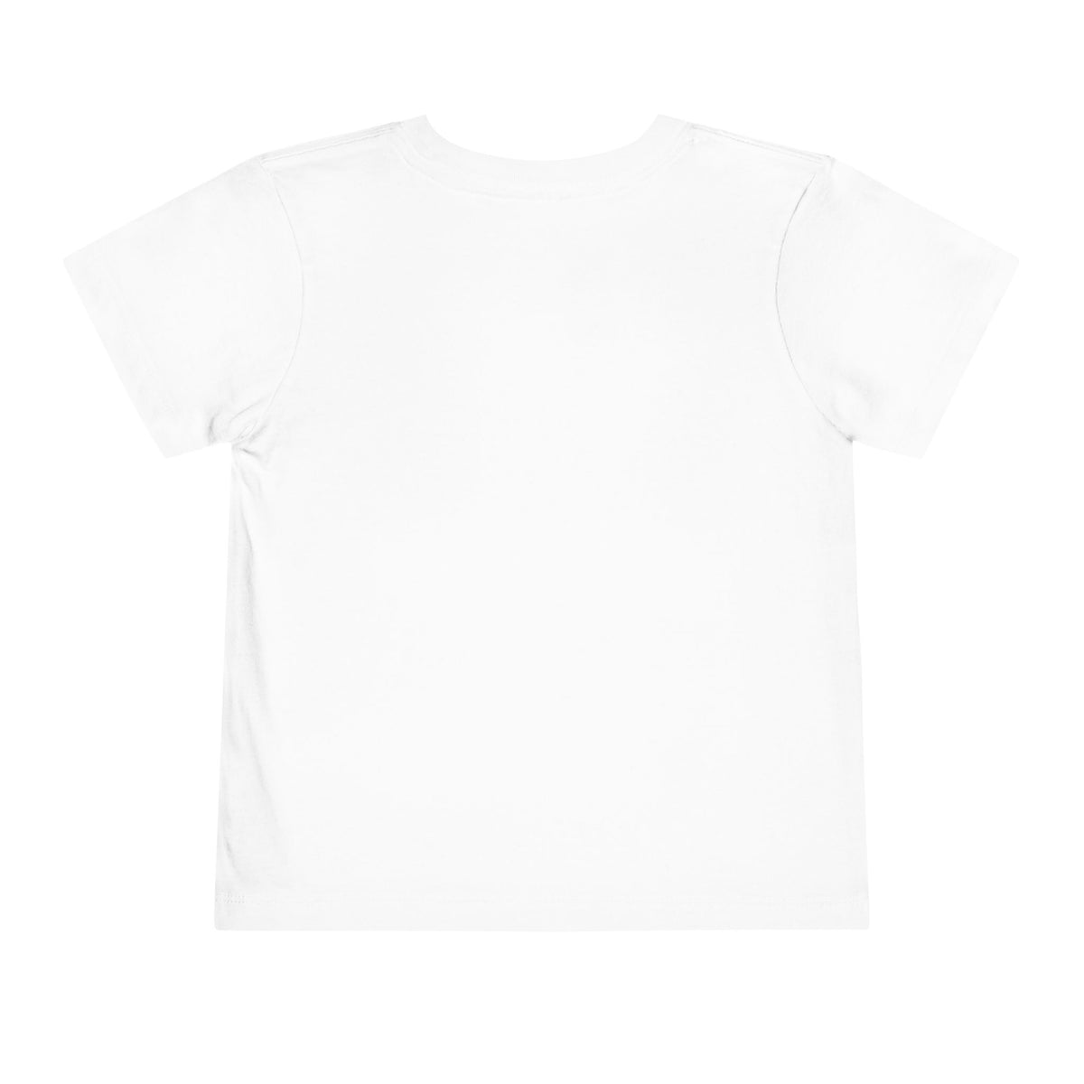 Plain white t-shirt on a light gray background