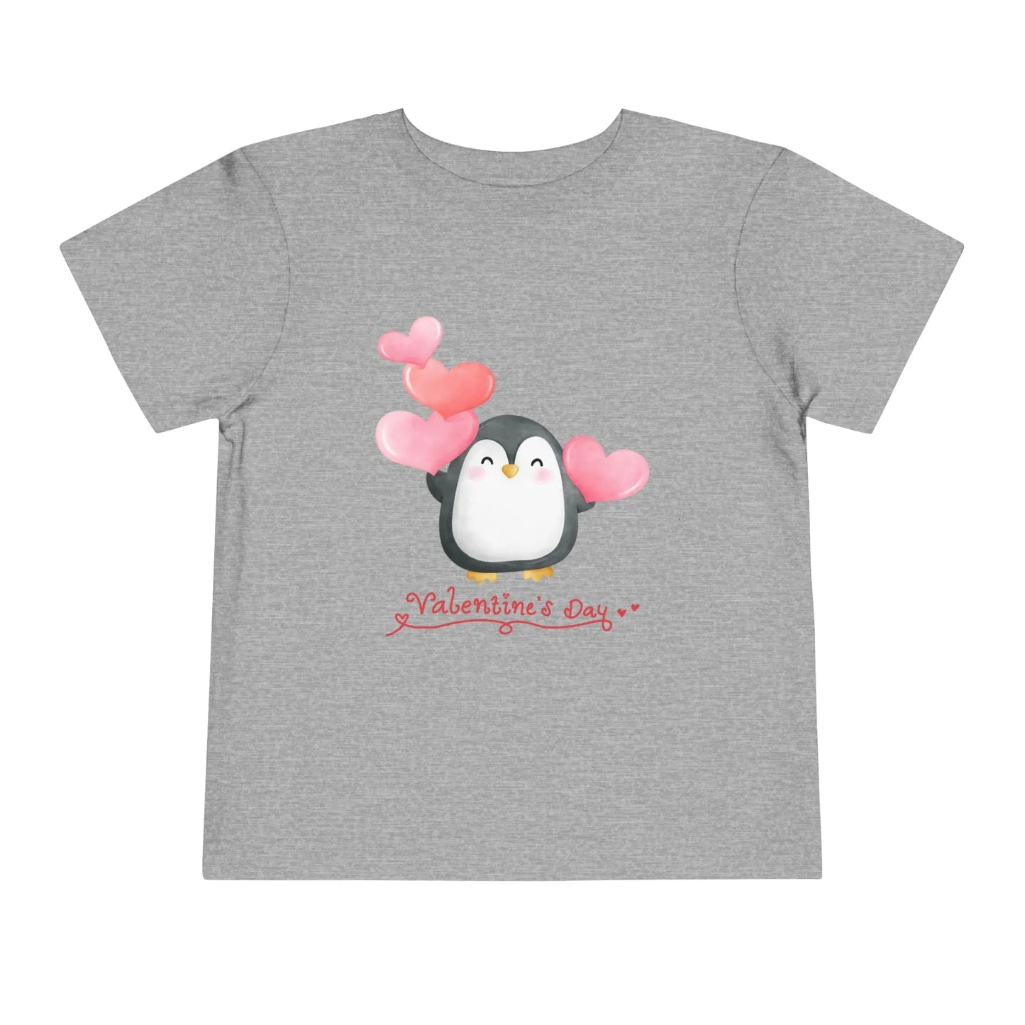 Soft cotton toddler tee with sweet penguin and pink hearts. Perfect for Valentine's Day celebrations and spreading love. Sizes 2T-5T.
Athletic Heather