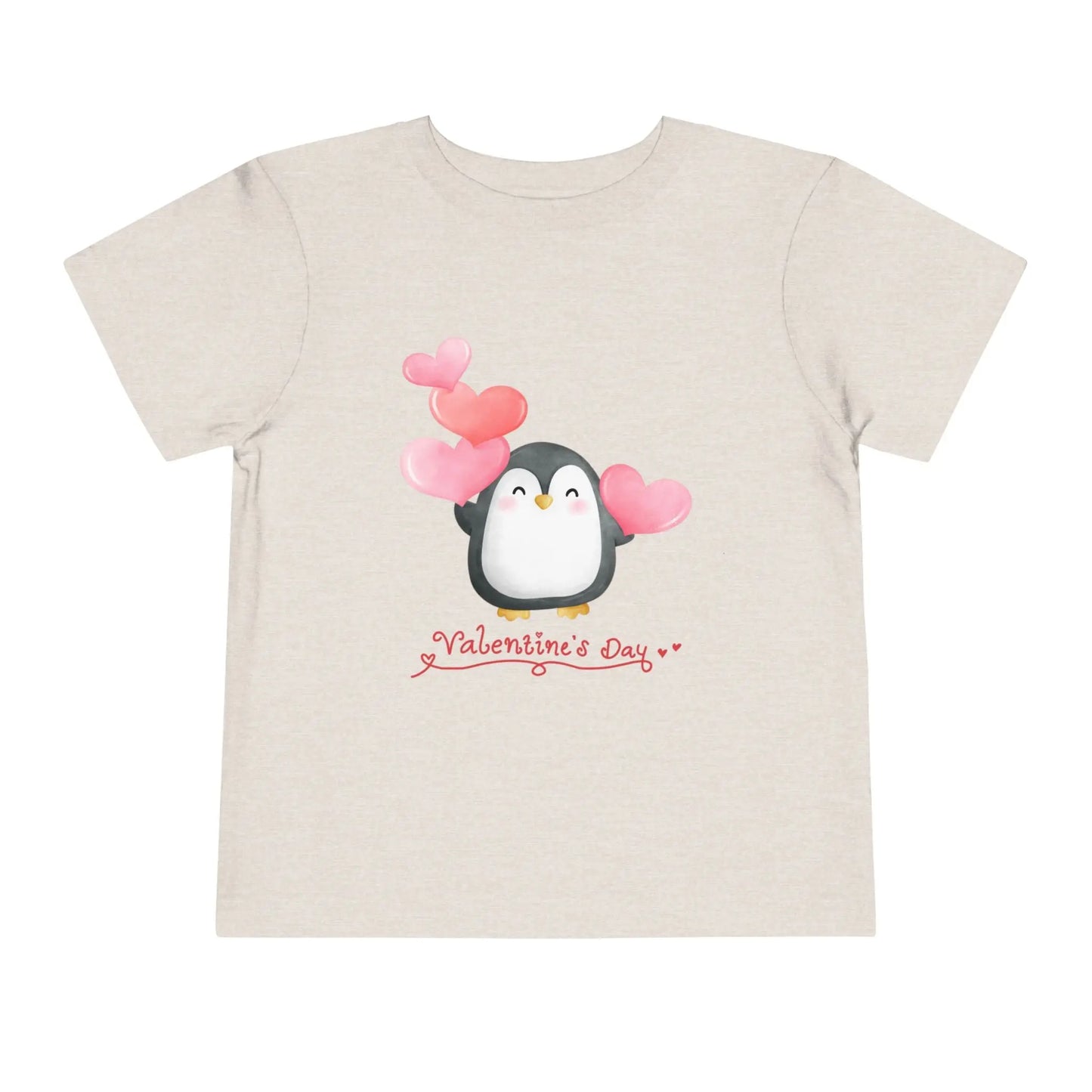 Soft cotton toddler tee with sweet penguin and pink hearts. Perfect for Valentine's Day celebrations and spreading love. Sizes 2T-5T.
Heather Dust
