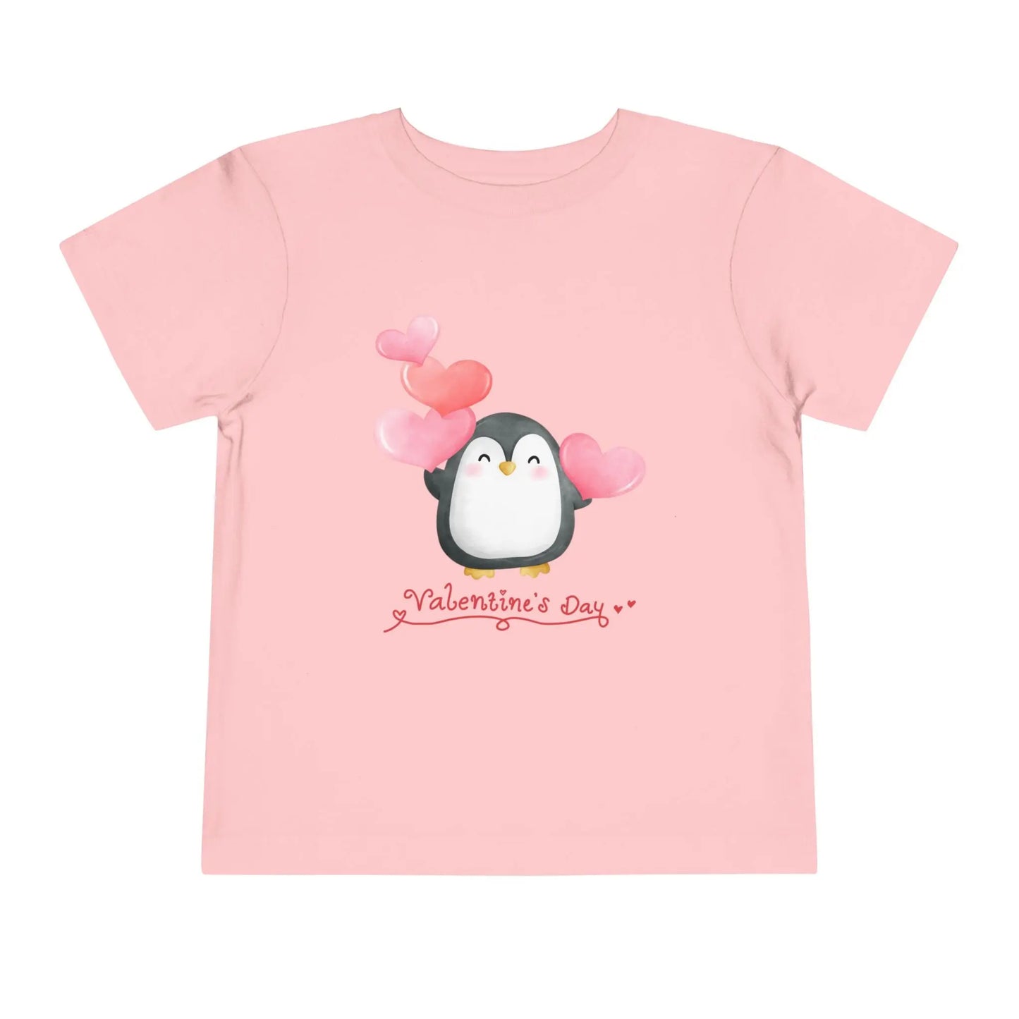 Soft cotton toddler tee with sweet penguin and pink hearts. Perfect for Valentine's Day celebrations and spreading love. Sizes 2T-5T.
Pink