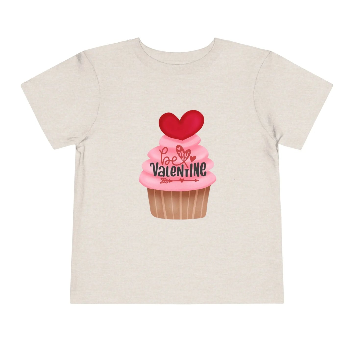 Soft cotton toddler tee with rosy cupcake and heart topper. Perfect for Valentine's Day celebrations and spreading love. Sizes 2T-5T.
Heather Dust