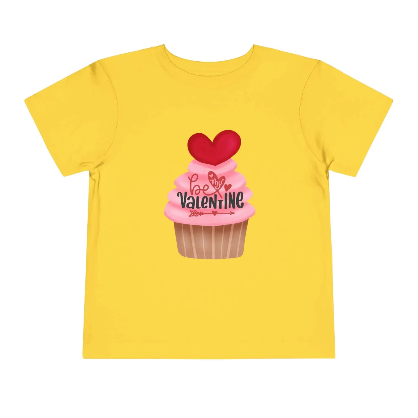 Soft cotton toddler tee with rosy cupcake and heart topper. Perfect for Valentine's Day celebrations and spreading love. Sizes 2T-5T.
Yellow