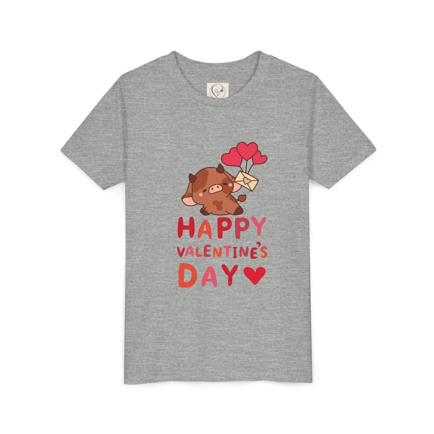 Adorable Valentine's Day youth tee featuring a cute boar with hearts. Unique, fun design perfect for school parties, celebrations & spreading love.
Athletic Heather