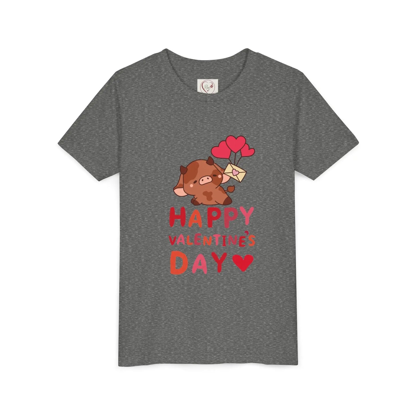 Adorable Valentine's Day youth tee featuring a cute boar with hearts. Unique, fun design perfect for school parties, celebrations & spreading love.
Deep Heather