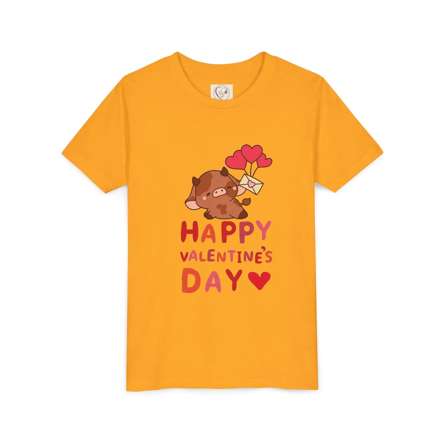 Adorable Valentine's Day youth tee featuring a cute boar with hearts. Unique, fun design perfect for school parties, celebrations & spreading love.
Gold