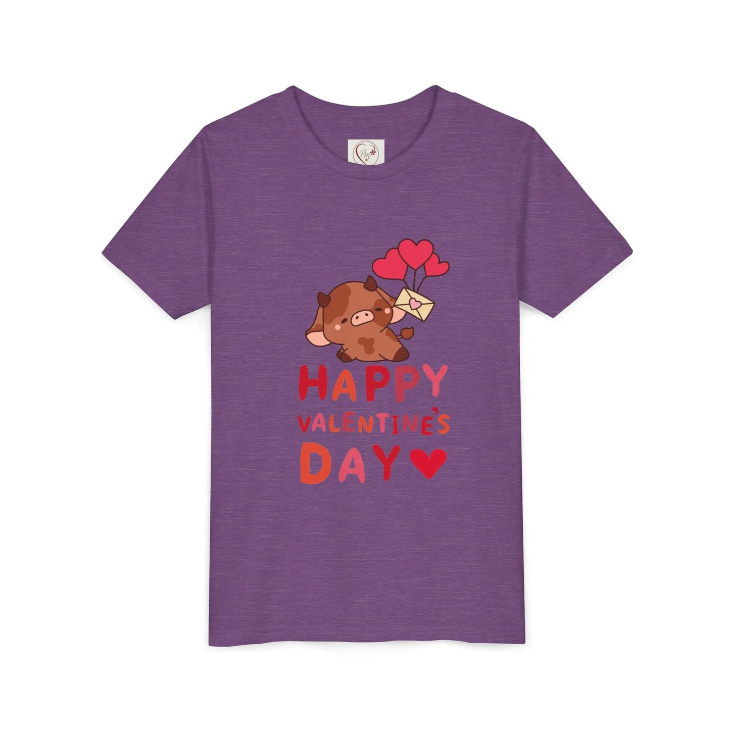 Adorable Valentine's Day youth tee featuring a cute boar with hearts. Unique, fun design perfect for school parties, celebrations & spreading love.
Heather Team Royal