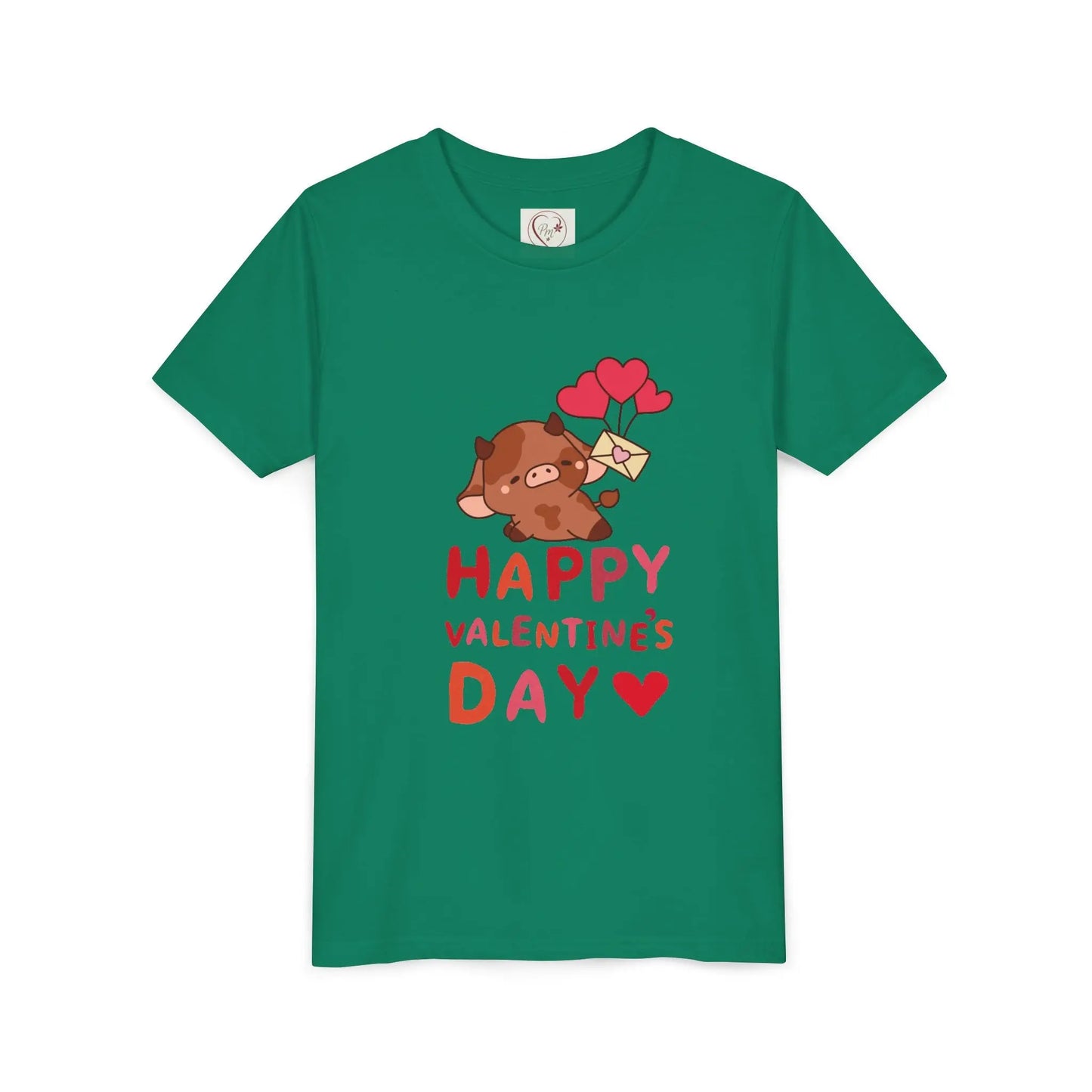 Adorable Valentine's Day youth tee featuring a cute boar with hearts. Unique, fun design perfect for school parties, celebrations & spreading love.
Kelly Green