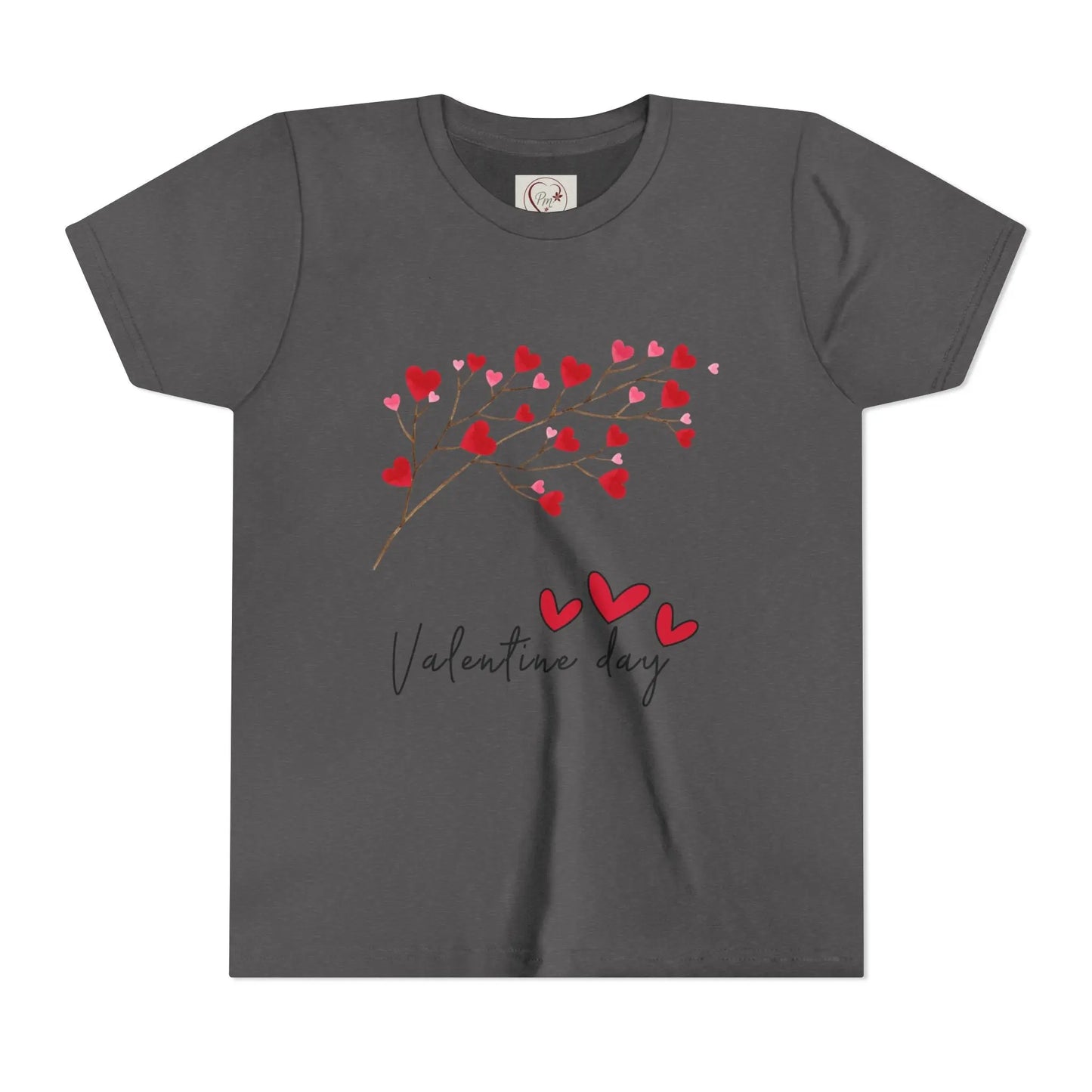 Sweet Valentine's Day youth tee with charming heart branch design. Perfect for school parties, celebrations & spreading love all February long.
Asphalt