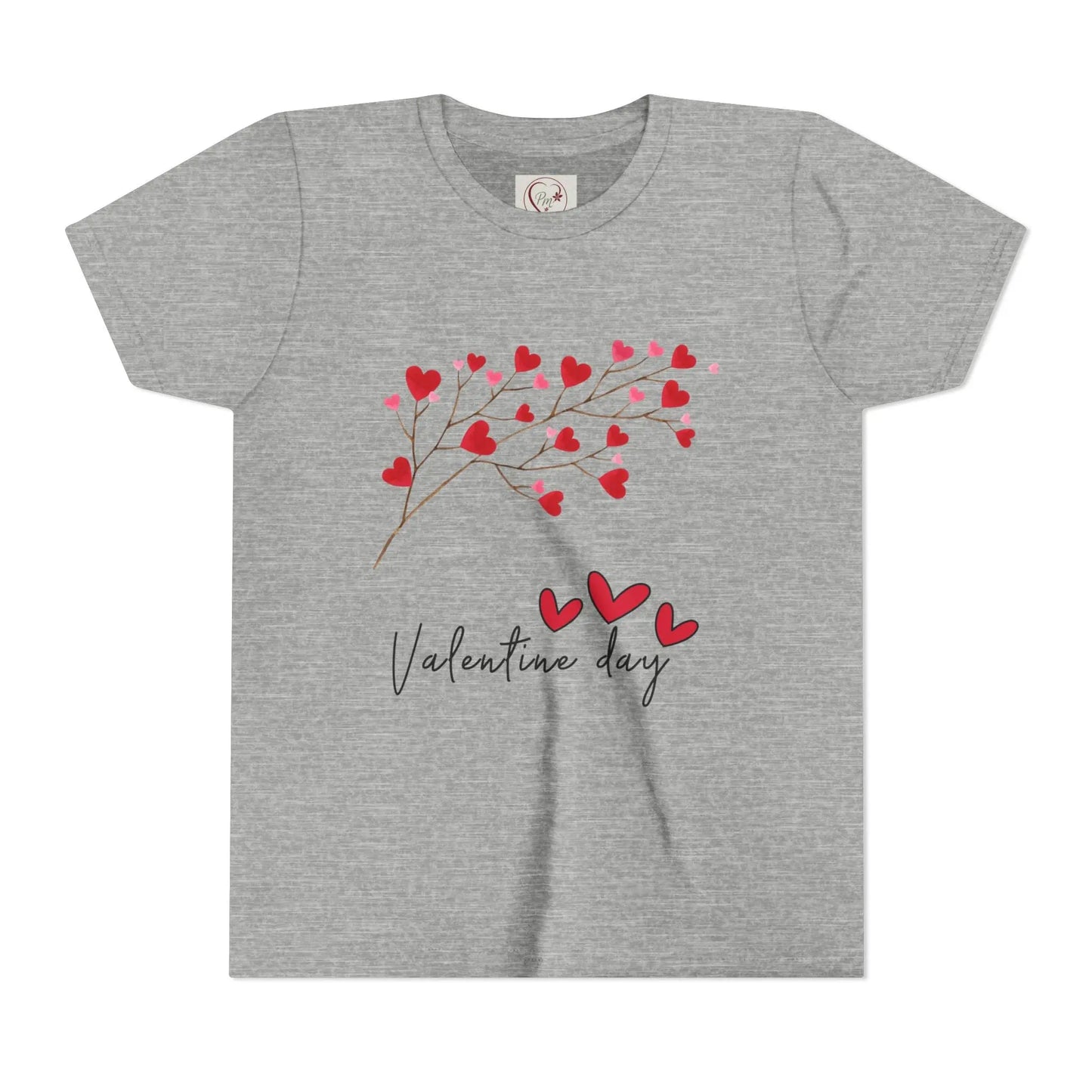 Sweet Valentine's Day youth tee with charming heart branch design. Perfect for school parties, celebrations & spreading love all February long.
Athletic Heather