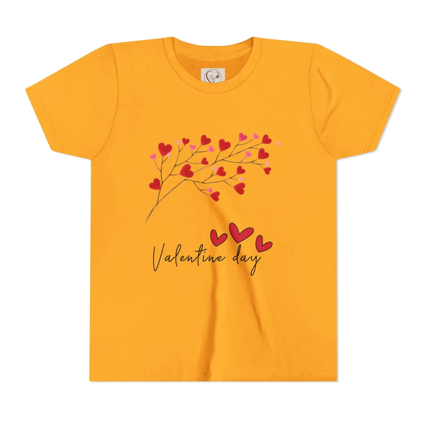 Sweet Valentine's Day youth tee with charming heart branch design. Perfect for school parties, celebrations & spreading love all February long.
Gold