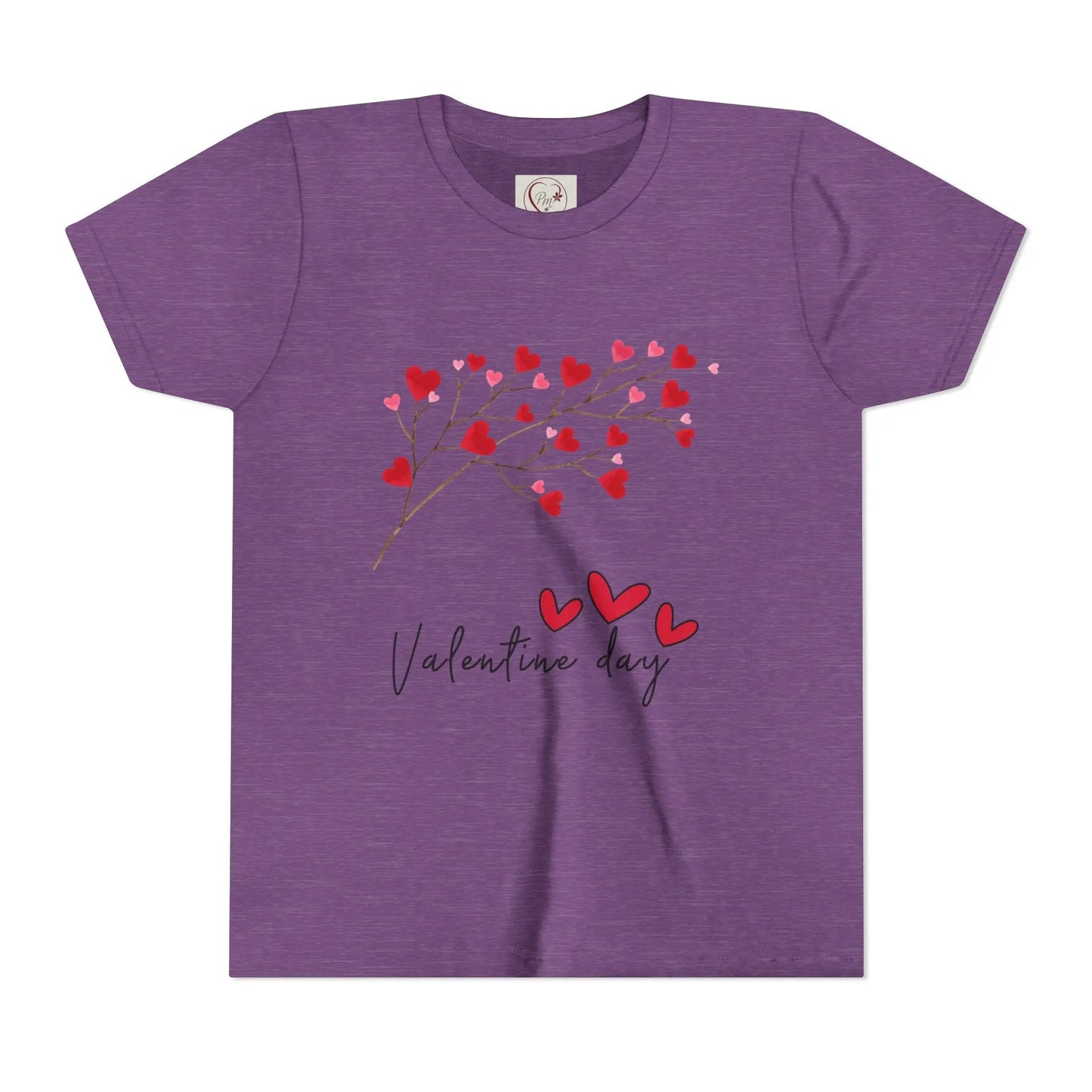 Sweet Valentine's Day youth tee with charming heart branch design. Perfect for school parties, celebrations & spreading love all February long.
Heather Team Purple