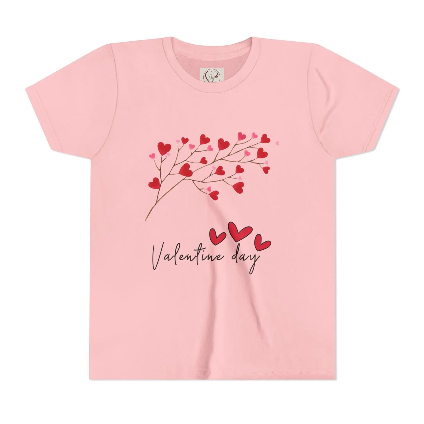 Sweet Valentine's Day youth tee with charming heart branch design. Perfect for school parties, celebrations & spreading love all February long.
Pink