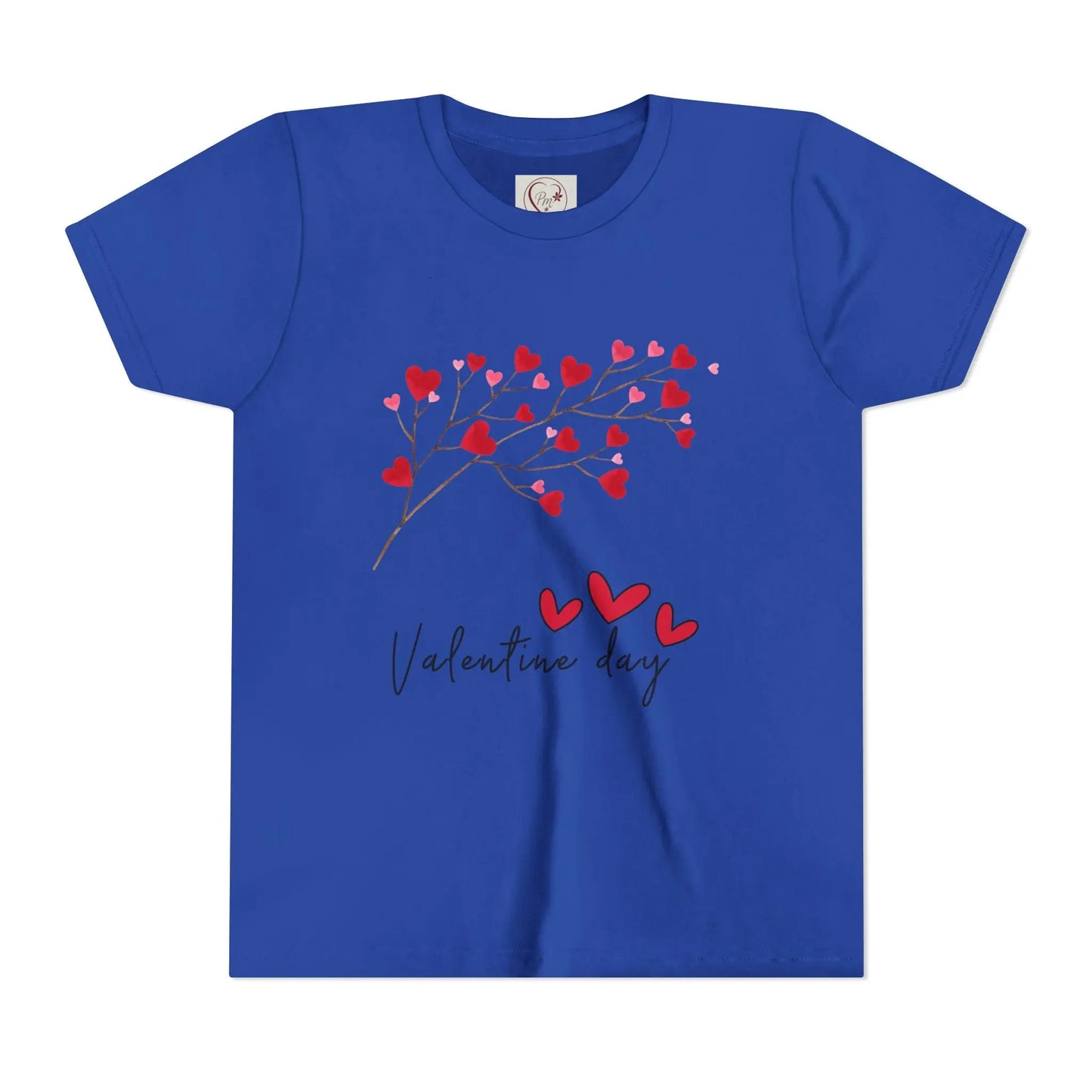 Sweet Valentine's Day youth tee with charming heart branch design. Perfect for school parties, celebrations & spreading love all February long.
True Heather