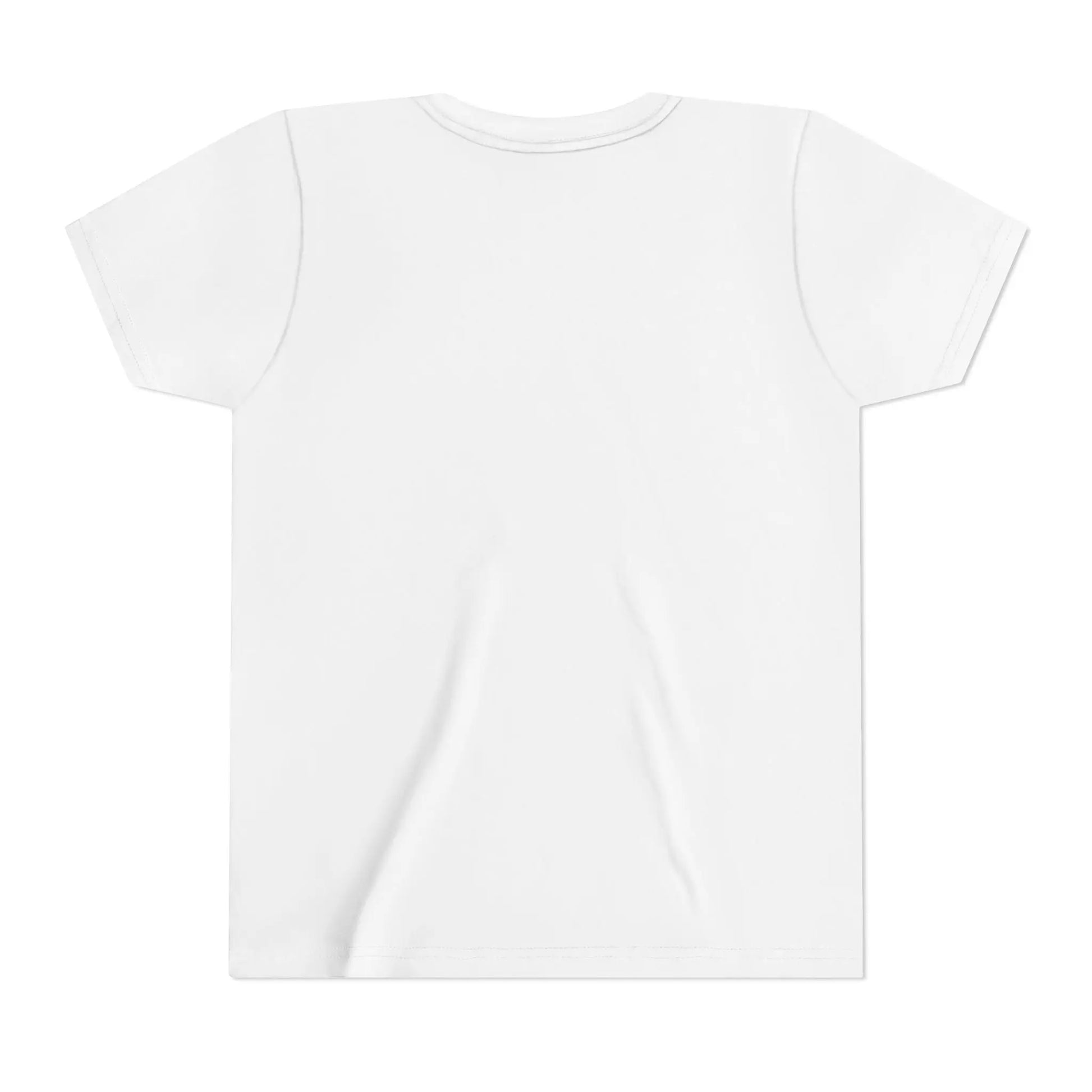 Plain white t-shirt on a white background