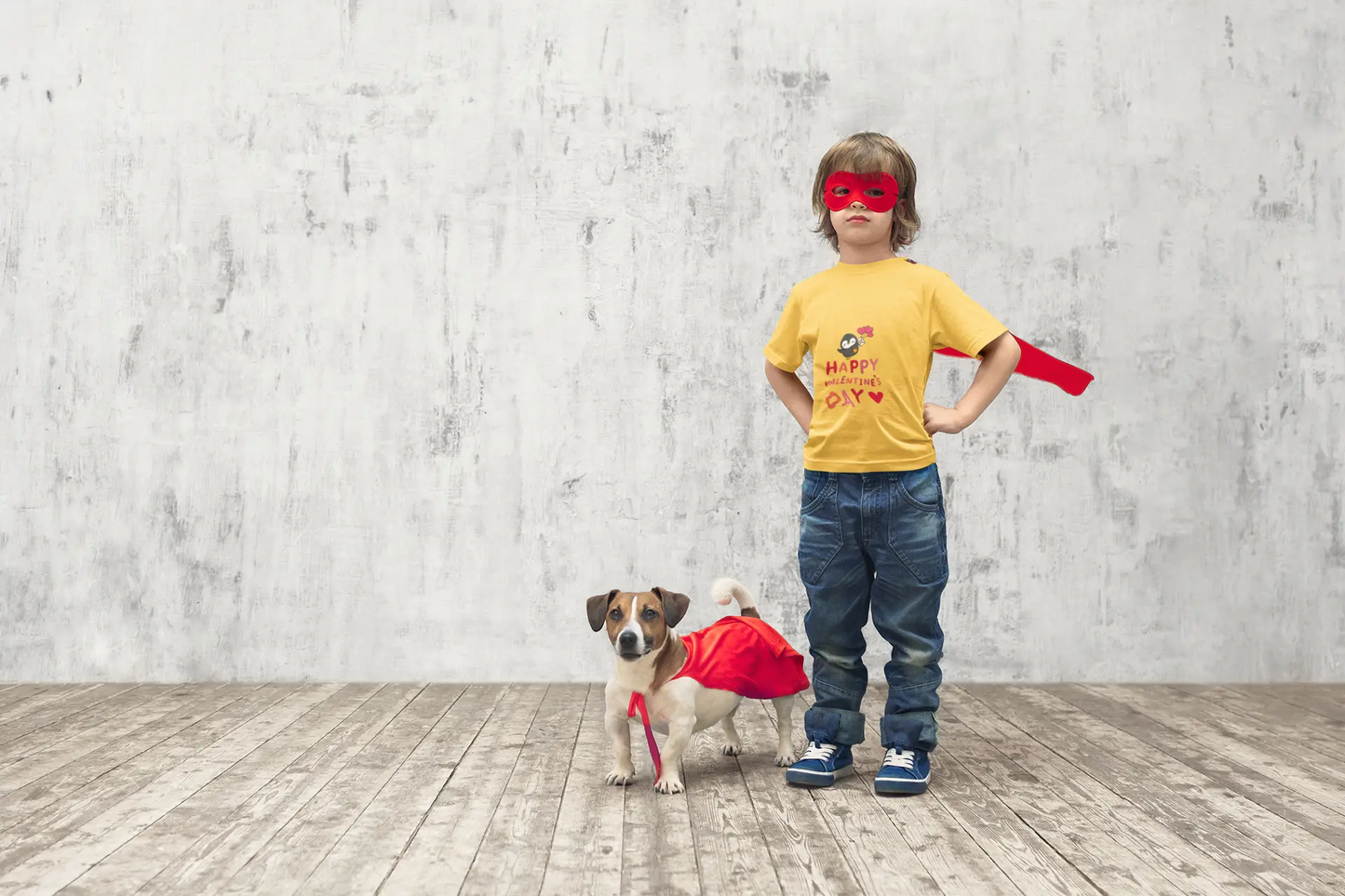 Toddler wearing Valentine's Day tee with smiling penguin offering a heart
Heather Yellow Gold