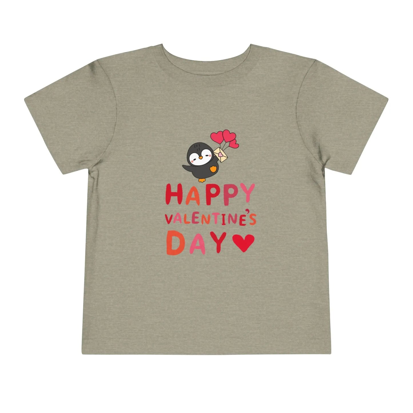 Soft cotton toddler tee with smiling penguin offering a heart. Perfect for Valentine's Day celebrations and spreading love. Sizes 2T-5T.
Heather Stone