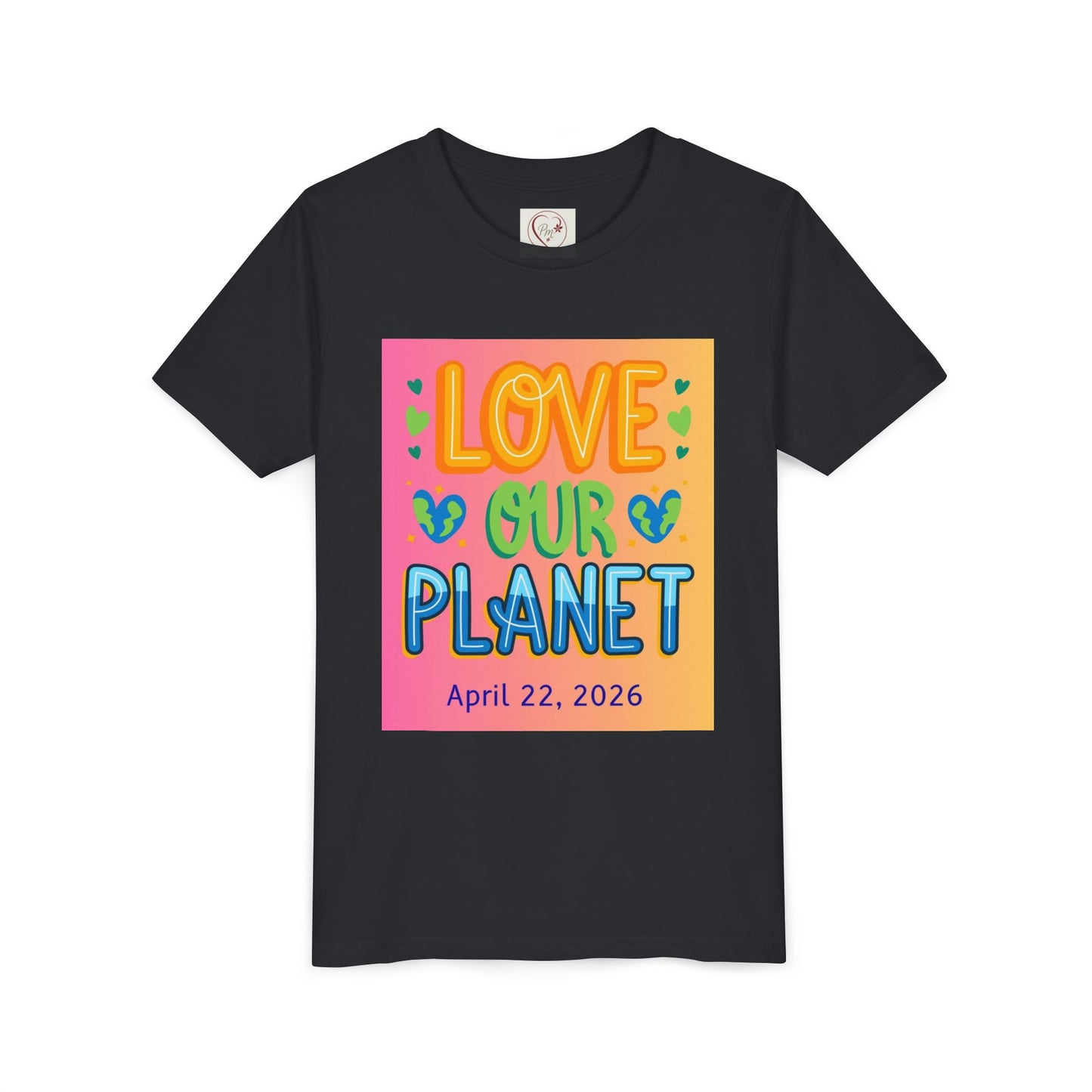 Soft cotton youth tee with Love Our Planet and Happy Earth Day graphics. Perfect for school celebrations and eco-conscious kids. Sizes S-XL.
Vintage Black