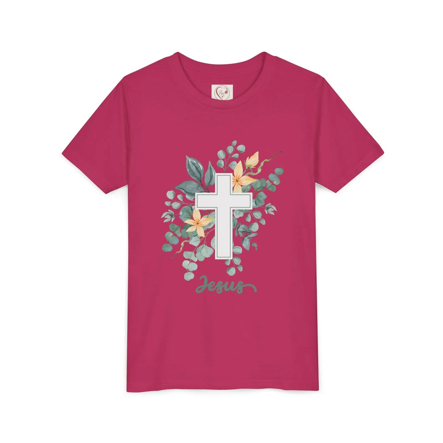 Soft cotton youth tee with watercolor cross, eucalyptus, and blossoms. Perfect for Easter, church, and faith-based celebrations. Sizes S-XL.
Berry