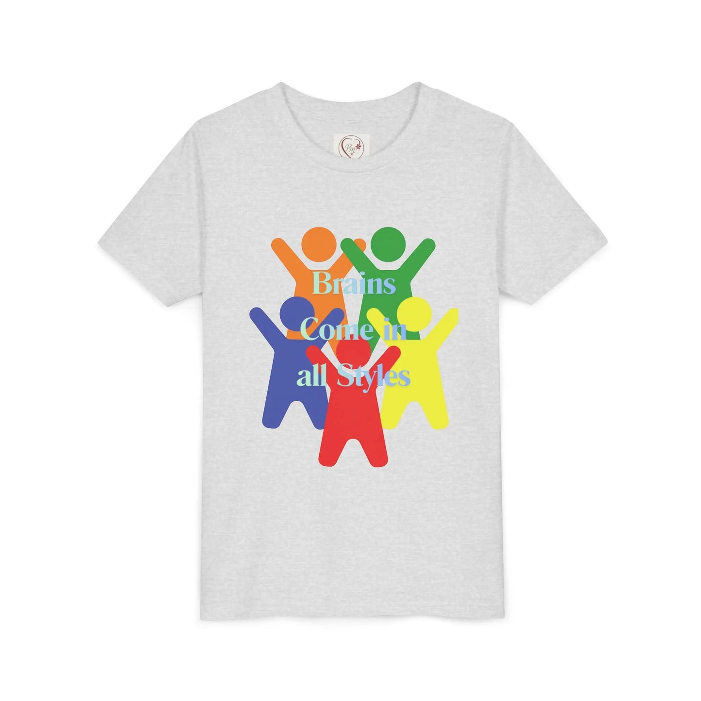 Youth Tee - Rainbow Kids Diversity & Inclusion Shirt | PM Creations 25
Ash