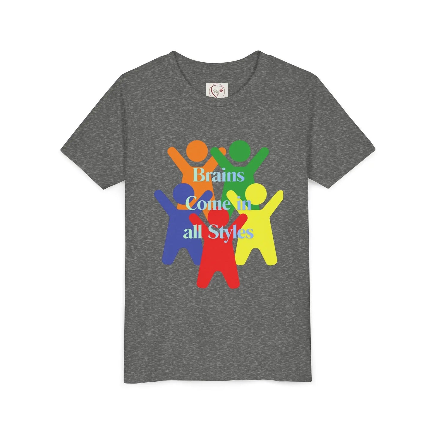 Youth Tee - Rainbow Kids Diversity & Inclusion Shirt | PM Creations 25
Deep Heather