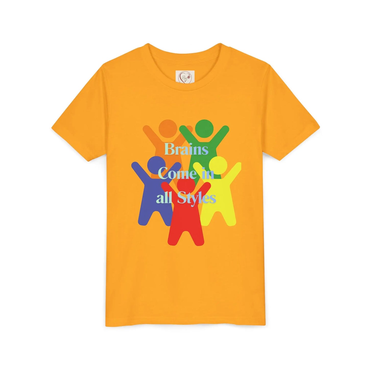 Youth Tee - Rainbow Kids Diversity & Inclusion Shirt | PM Creations 25
Gold