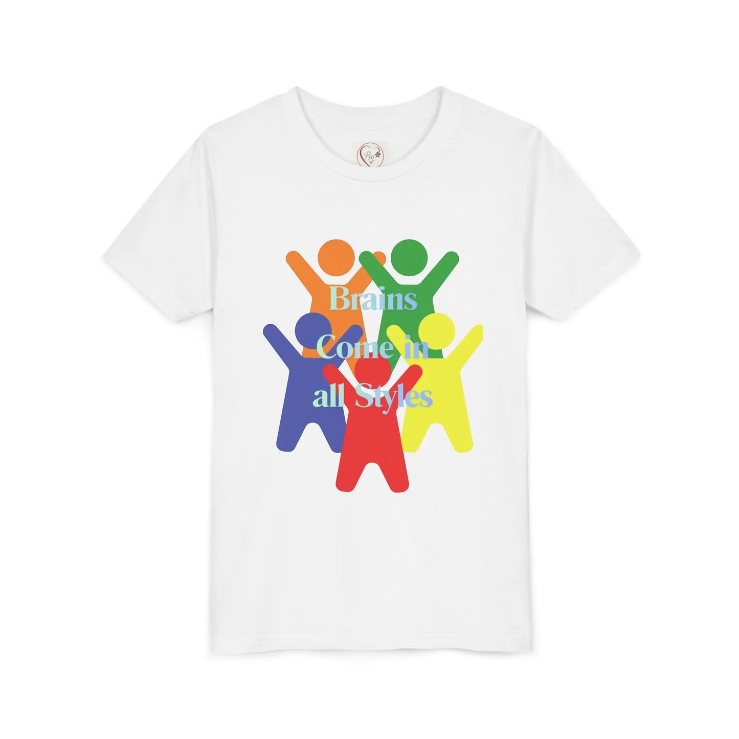 Youth Tee - Rainbow Kids Diversity & Inclusion Shirt | PM Creations 25
White